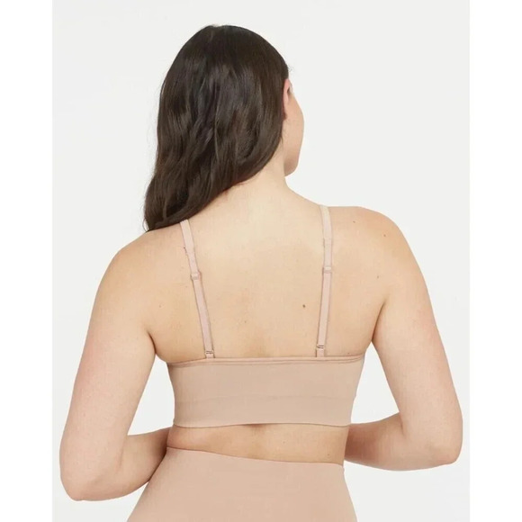 Spanx Ecocare Seamless Shaping Bralette Size M Toasted Oatmeal 32C-32D - Picture 3 of 11